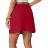 imageGRECERELLE 2026 Active Skirts for Women with Builtin Shorts and Pockets for Golf Tennis Hiking Workout Casual SkortWine Red
