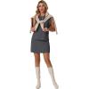 imageGRECERELLE 2026 Womens Summer 2 Piece Skort Set Cap Sleeve Round Neck Top amp Tennis Skirt with Pockets for Athletic amp CasualDark Gray