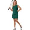 imageGRECERELLE 2026 Womens Summer 2 Piece Skort Set Cap Sleeve Round Neck Top amp Tennis Skirt with Pockets for Athletic amp CasualDark Green