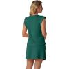 imageGRECERELLE 2026 Womens Summer 2 Piece Skort Set Cap Sleeve Round Neck Top amp Tennis Skirt with Pockets for Athletic amp CasualDark Green
