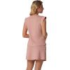 imageGRECERELLE 2026 Womens Summer 2 Piece Skort Set Cap Sleeve Round Neck Top amp Tennis Skirt with Pockets for Athletic amp CasualDeep Pink