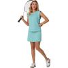 imageGRECERELLE 2026 Womens Summer 2 Piece Skort Set Cap Sleeve Round Neck Top amp Tennis Skirt with Pockets for Athletic amp CasualLight Blue