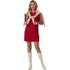 imageGRECERELLE 2026 Womens Summer 2 Piece Skort Set Cap Sleeve Round Neck Top amp Tennis Skirt with Pockets for Athletic amp CasualWine Red