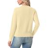 imageGRECERELLE Cardigan Sweaters for Women Lightweight Crewneck Button Down Soft Knit Dressy Cardigans 2026Butter Yellow
