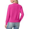 imageGRECERELLE Cardigan Sweaters for Women Lightweight Crewneck Button Down Soft Knit Dressy Cardigans 2026Hot Pink