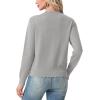 imageGRECERELLE Cardigan Sweaters for Women Lightweight Crewneck Button Down Soft Knit Dressy Cardigans 2026Light Gray