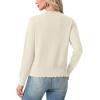 imageGRECERELLE Cardigan Sweaters for Women Lightweight Crewneck Button Down Soft Knit Dressy Cardigans 2026Oatmeal