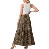 imageGRECERELLE Womens Boho Maxi Skirt Elastic High Waist Tiered ALine Casual Summer Flowy Asymmetric Long Skirts with PocketsLd Khaki