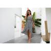 imageGRECERELLE 2026 Womens Spring Summer Boho Floral Print VNeck Faux Wrap Maxi Dress for Wedding Guest Graduation Party20 Fp Jasmine Navy