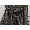 imageGRECERELLE 2026 Womens Spring Summer Boho Floral Print VNeck Faux Wrap Maxi Dress for Wedding Guest Graduation PartyFloret Black