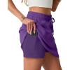 imageGRECERELLE 2026 Active Skirts for Women with Builtin Shorts and Pockets for Golf Tennis Hiking Workout Casual SkortDark Purple