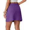 imageGRECERELLE 2026 Active Skirts for Women with Builtin Shorts and Pockets for Golf Tennis Hiking Workout Casual SkortDark Purple