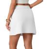 imageGRECERELLE 2026 Active Skirts for Women with Builtin Shorts and Pockets for Golf Tennis Hiking Workout Casual SkortOffwhite