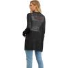 imageGRECERELLE Lightweight Cardigan Sweaters for Women Crochet Knit Open Front Long Sleeve Loose Casual Boho Summer Beach CoverupAblack