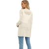 imageGRECERELLE Lightweight Cardigan Sweaters for Women Crochet Knit Open Front Long Sleeve Loose Casual Boho Summer Beach CoverupApricot