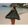 imageGRECERELLE Lightweight Cardigan Sweaters for Women Crochet Knit Open Front Long Sleeve Loose Casual Boho Summer Beach CoverupArmy Green