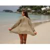 imageGRECERELLE Lightweight Cardigan Sweaters for Women Crochet Knit Open Front Long Sleeve Loose Casual Boho Summer Beach CoverupKhaki