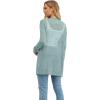 imageGRECERELLE Lightweight Cardigan Sweaters for Women Crochet Knit Open Front Long Sleeve Loose Casual Boho Summer Beach CoverupLight Green