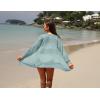 imageGRECERELLE Lightweight Cardigan Sweaters for Women Crochet Knit Open Front Long Sleeve Loose Casual Boho Summer Beach CoverupLight Green