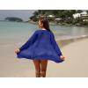imageGRECERELLE Lightweight Cardigan Sweaters for Women Crochet Knit Open Front Long Sleeve Loose Casual Boho Summer Beach CoverupRoyal Blue