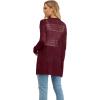 imageGRECERELLE Lightweight Cardigan Sweaters for Women Crochet Knit Open Front Long Sleeve Loose Casual Boho Summer Beach CoverupWine Red