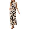 imageGRECERELLE Two Piece Sets for Women Sleeveless Crop Top Wide Leg Pants Sweat Set for Women Tracksuits 2026 SummerApricot Ripple