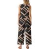 imageGRECERELLE Two Piece Sets for Women Sleeveless Crop Top Wide Leg Pants Sweat Set for Women Tracksuits 2026 SummerBlack Rectangle