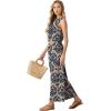 imageGRECERELLE Two Piece Sets for Women Sleeveless Crop Top Wide Leg Pants Sweat Set for Women Tracksuits 2026 SummerFpapricot Blue Flower