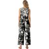 imageGRECERELLE Two Piece Sets for Women Sleeveless Crop Top Wide Leg Pants Sweat Set for Women Tracksuits 2026 SummerFpblack White Branch