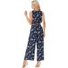 imageGRECERELLE Two Piece Sets for Women Sleeveless Crop Top Wide Leg Pants Sweat Set for Women Tracksuits 2026 SummerFpblue Small Flower
