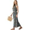 imageGRECERELLE Two Piece Sets for Women Sleeveless Crop Top Wide Leg Pants Sweat Set for Women Tracksuits 2026 SummerFpcolor Blue Paisley