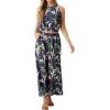 imageGRECERELLE Two Piece Sets for Women Sleeveless Crop Top Wide Leg Pants Sweat Set for Women Tracksuits 2026 SummerFpcolorful Banana Leaf