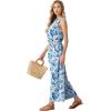 imageGRECERELLE Two Piece Sets for Women Sleeveless Crop Top Wide Leg Pants Sweat Set for Women Tracksuits 2026 SummerFpwhite Banana Leaf