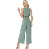 imageGRECERELLE Two Piece Sets for Women Sleeveless Crop Top Wide Leg Pants Sweat Set for Women Tracksuits 2026 SummerLight Blue