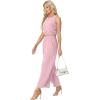 imageGRECERELLE Two Piece Sets for Women Sleeveless Crop Top Wide Leg Pants Sweat Set for Women Tracksuits 2026 SummerPink