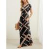 imageGRECERELLE Women Summer Casual Maxi Long Dress Short Sleeve Crew Neck with Pockets Size S3XLBlack Rectangle