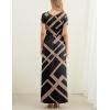 imageGRECERELLE Women Summer Casual Maxi Long Dress Short Sleeve Crew Neck with Pockets Size S3XLBlack Rectangle