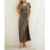 imageGRECERELLE Women Summer Casual Maxi Long Dress Short Sleeve Crew Neck with Pockets Size S3XLLd Khaki