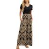 imageGRECERELLE Women Summer Casual Maxi Long Dress Short Sleeve Crew Neck with Pockets Size S3XLAkhaki