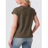 imageGRECERELLE Womens Summer Tops Cap Sleeve Basic Tee Shirts Casual Tank Top Loose Crew Neck 2026 Trendy Clothes S2XLArmy Green