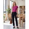 imageGRECERELLE Womens Summer Tops Cap Sleeve Basic Tee Shirts Casual Tank Top Loose Crew Neck 2026 Trendy Clothes S2XLHot Pink