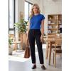 imageGRECERELLE Womens Summer Tops Cap Sleeve Basic Tee Shirts Casual Tank Top Loose Crew Neck 2026 Trendy Clothes S2XLRoyal Blue