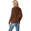 imageGRECERELLE Womens 2026 Fall amp Winter Fashion Sweater Crewneck Long Sleeve Cable Knit Chunky Vintage Casual Pullover TopsCoffee