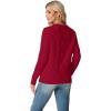 imageGRECERELLE Womens 2026 Fall amp Winter Fashion Sweater Crewneck Long Sleeve Cable Knit Chunky Vintage Casual Pullover TopsRed