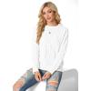 imageGRECERELLE Womens 2026 Fall amp Winter Fashion Sweater Crewneck Long Sleeve Cable Knit Chunky Vintage Casual Pullover TopsWhite