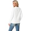 imageGRECERELLE Womens 2026 Fall amp Winter Fashion Sweater Crewneck Long Sleeve Cable Knit Chunky Vintage Casual Pullover TopsWhite