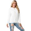 imageGRECERELLE Womens 2026 Fall amp Winter Fashion Sweater Crewneck Long Sleeve Cable Knit Chunky Vintage Casual Pullover TopsWhite