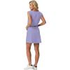 imageGRECERELLE 2026 Women Summer Casual 2 Piece Outfits Skort Sets Sleeveless VNeck Top amp Tennis Skirt with Pockets for AthleticAura Indigo