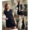 imageGRECERELLE 2026 Women Summer Casual 2 Piece Outfits Skort Sets Sleeveless VNeck Top amp Tennis Skirt with Pockets for AthleticBlack