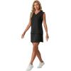 imageGRECERELLE 2026 Women Summer Casual 2 Piece Outfits Skort Sets Sleeveless VNeck Top amp Tennis Skirt with Pockets for AthleticBlack